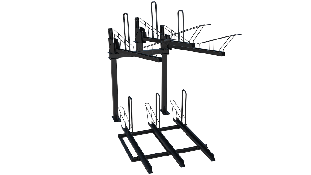 Kinetic EZ Lift™ Angled Transversal Two-Tier Bike Rack