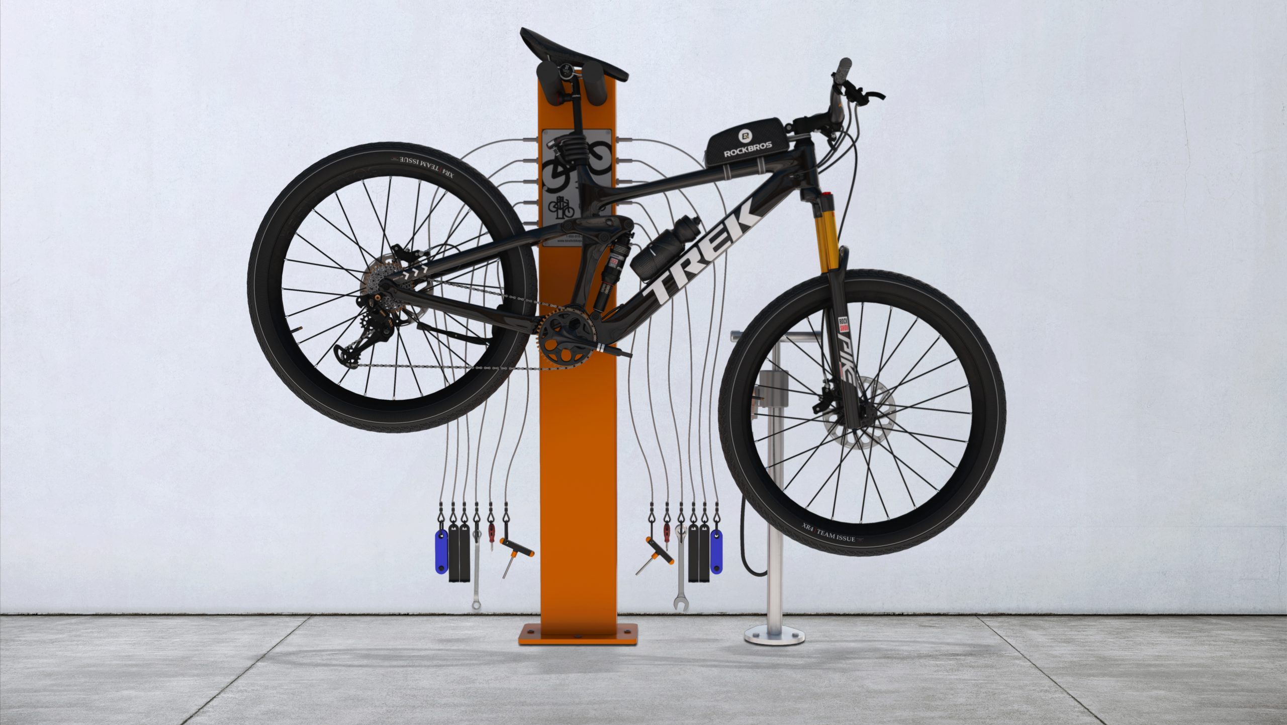 EZ-Fix™ repair stand with bike