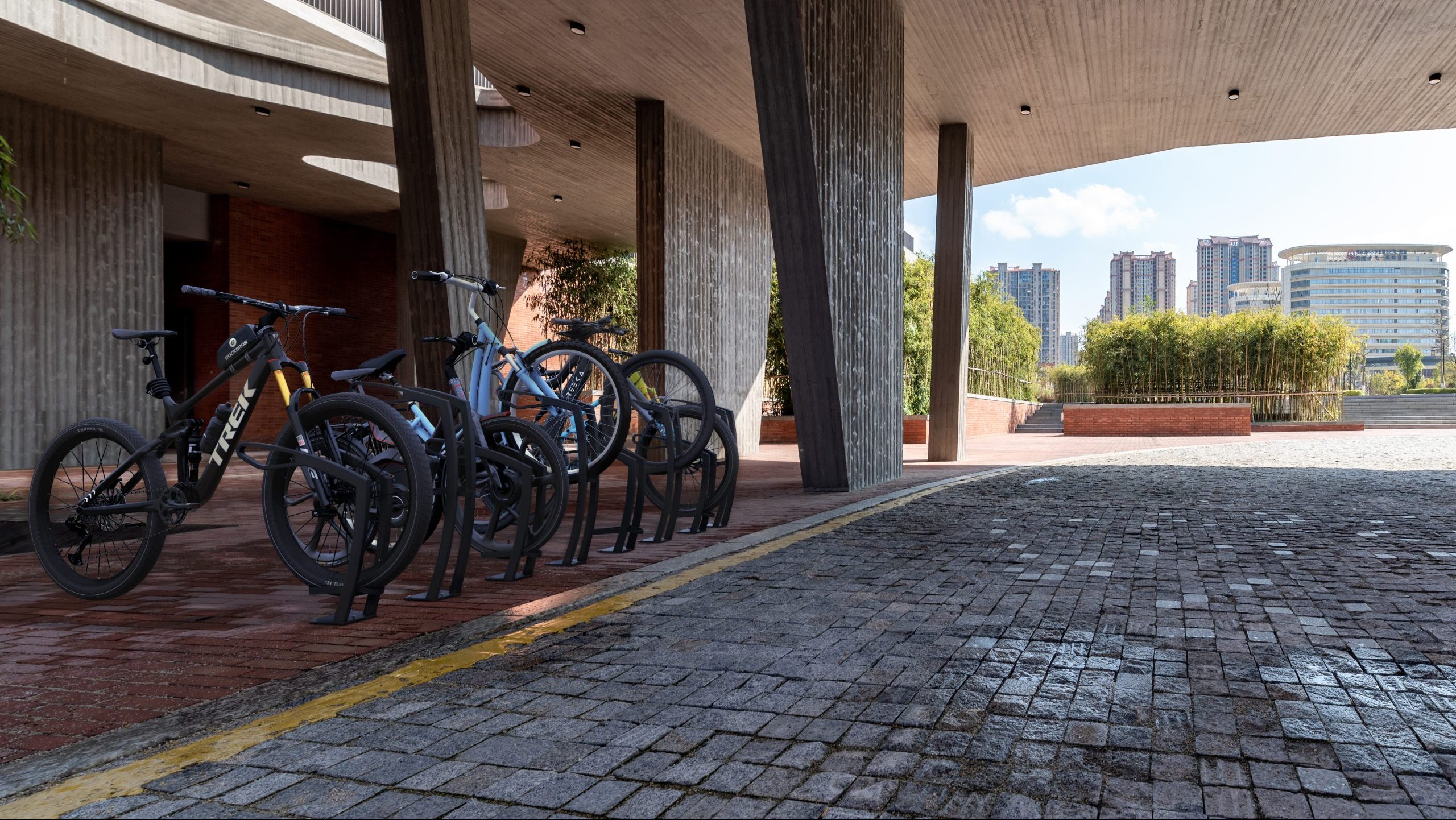 EZ-Density™ horizontal bike racks